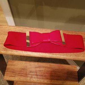 Stretch Bow Belt Red Size S-M